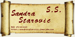 Sandra Starović vizit kartica